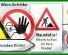 Schockieren Baustellenschild Vorlage 740x310