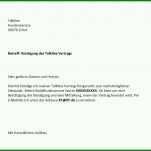 Einzahl Kündigung Vorlage Vertrag 912x684