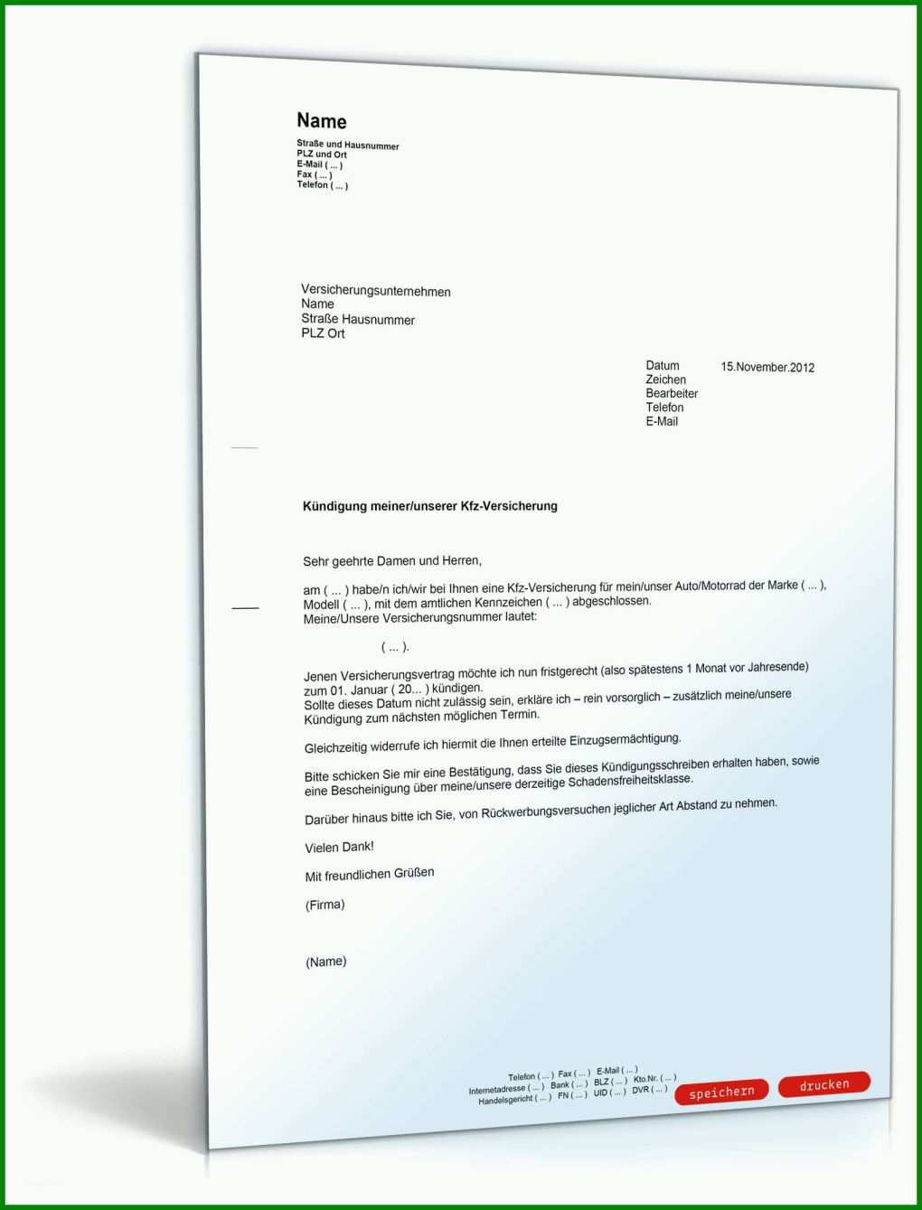 Einzahl Mitgliedschaft Widerrufen Vorlage 1600x2100