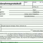 Sensationell Abnahmeprotokoll Vorlage Kostenlos 800x630