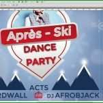Ideal Apres Ski Party Flyer Vorlage 1920x1040