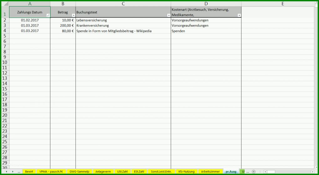Größte Ein Ausgaben Rechnung Excel Vorlage 1440x794