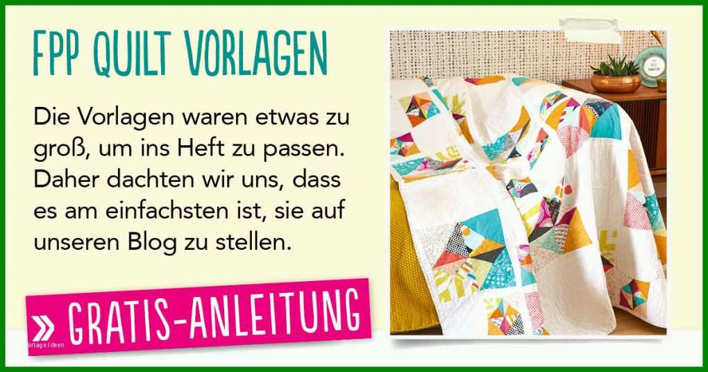 Limitierte Auflage Quilt Vorlagen 1200x630