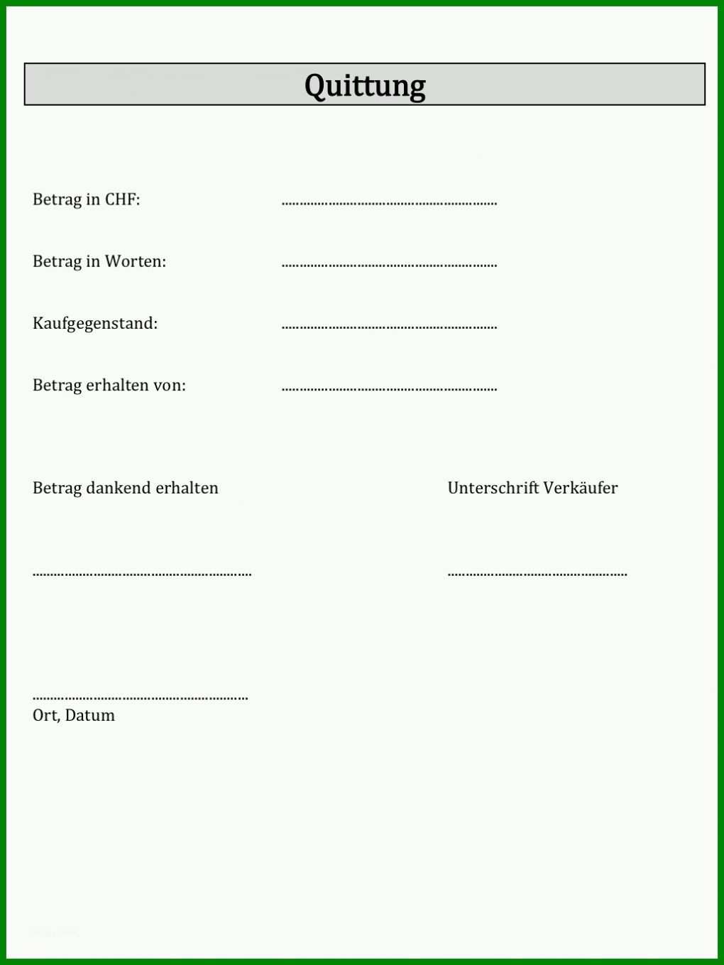 Größte Quittung Privatverkauf Vorlage Ohne Mehrwertsteuer 1029x1371