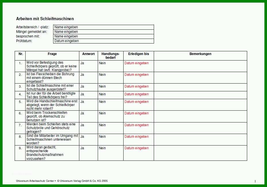 Schockierend Checkliste Brandschutz Im Büro Vorlage 929x649