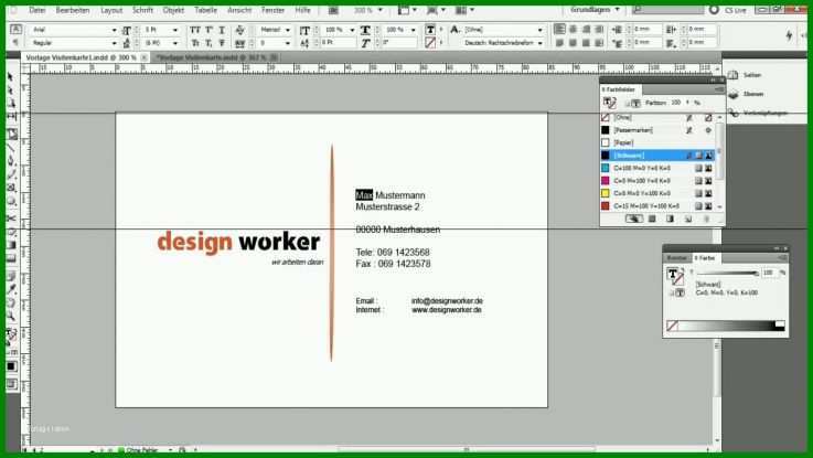 Am Beliebtesten Vorlage Visitenkarte Excel 1280x720