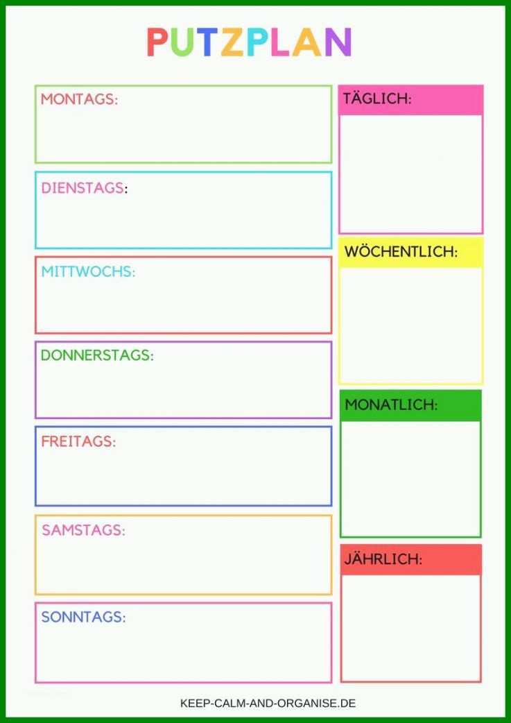 Am Beliebtesten Putzplan Vorlage Kostenlos 794x1123