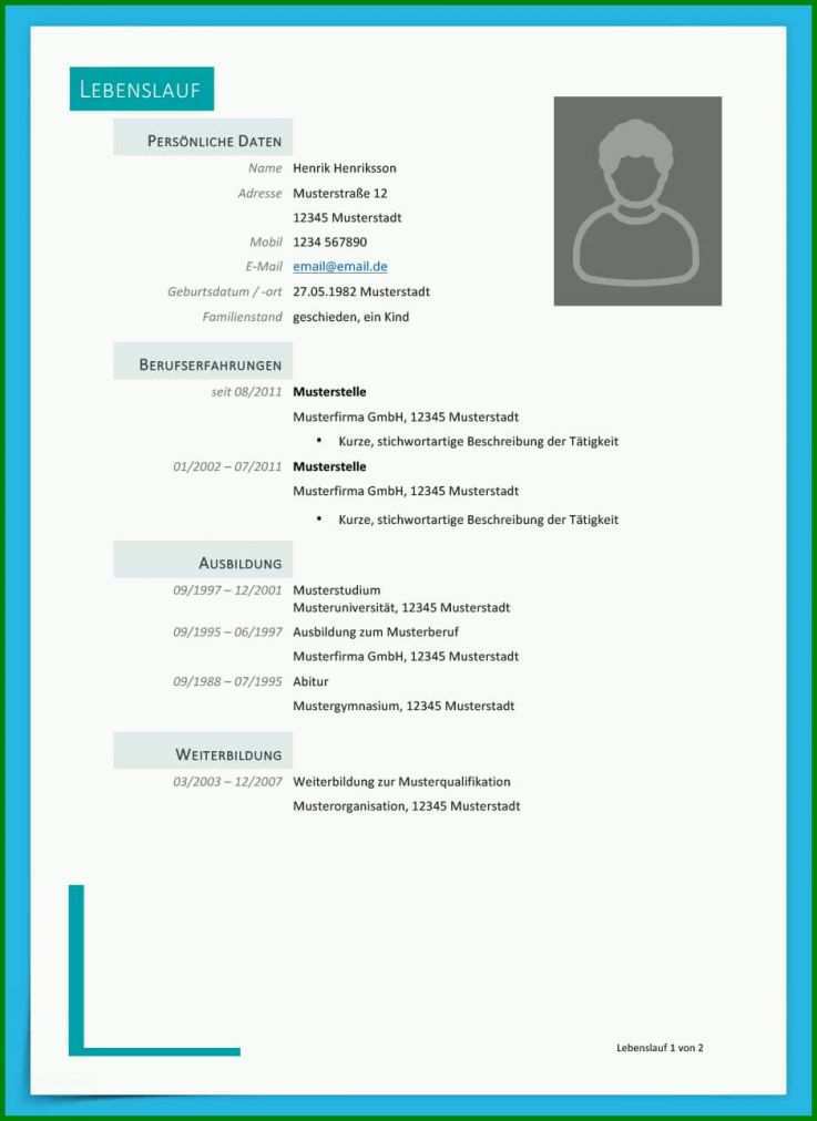 Außergewöhnlich Bewerbung Lebenslauf Vorlage 938x1288