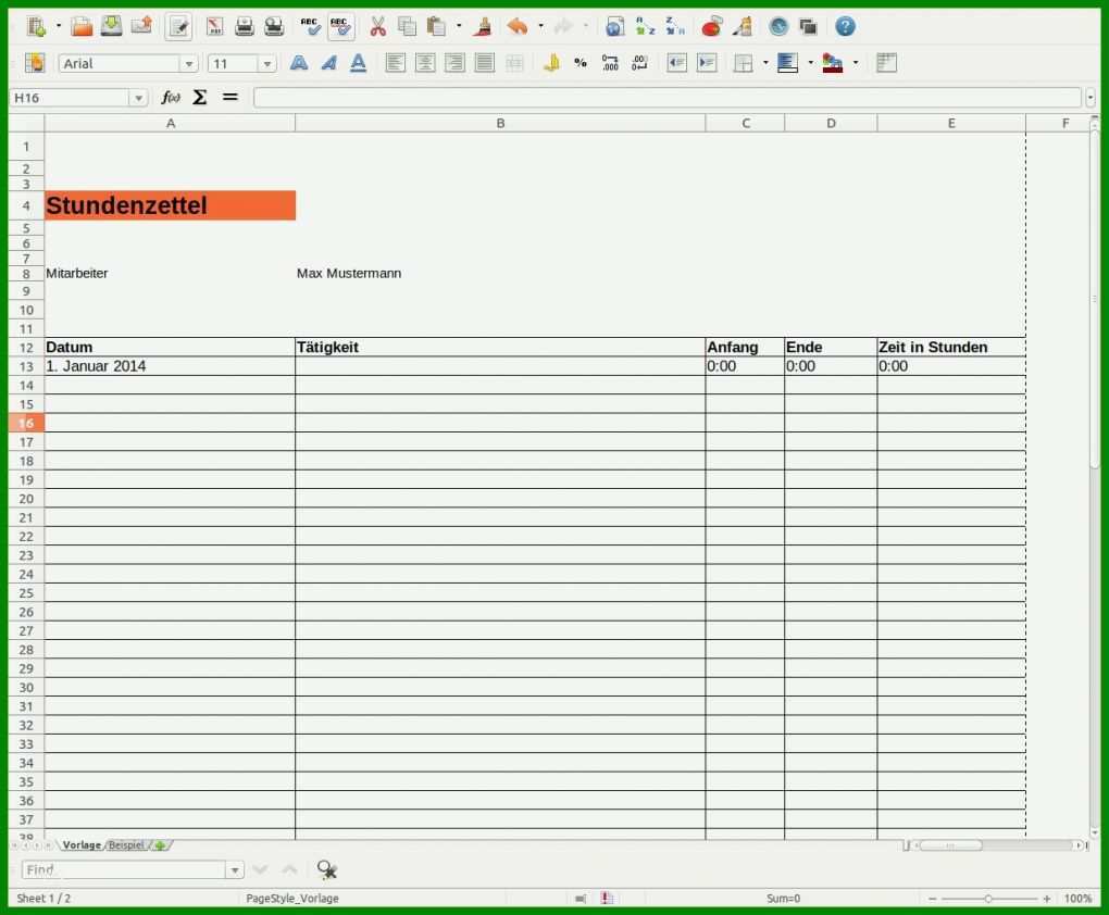 Selten Stundenzettel Vorlage Pdf 1233x1018