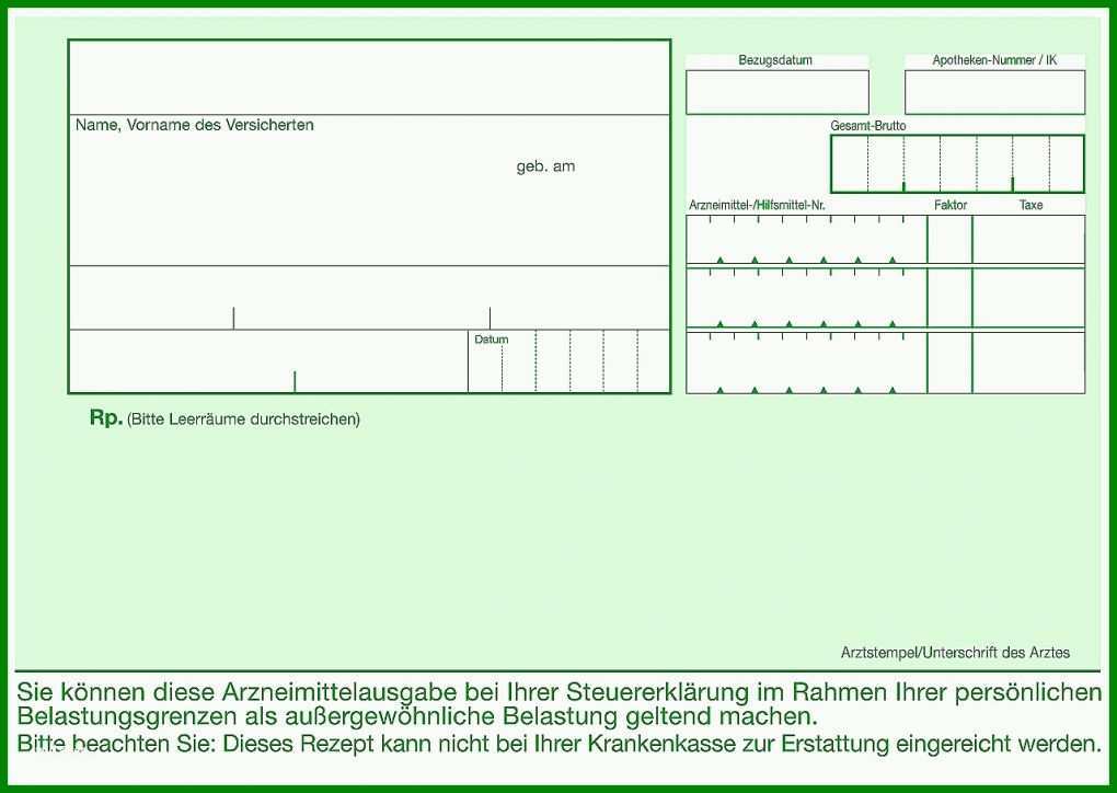 Schockieren Privatrezept Vorlage Pdf 1280x908