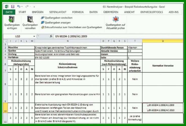 Überraschen Risikobeurteilung Vorlage Excel 800x542