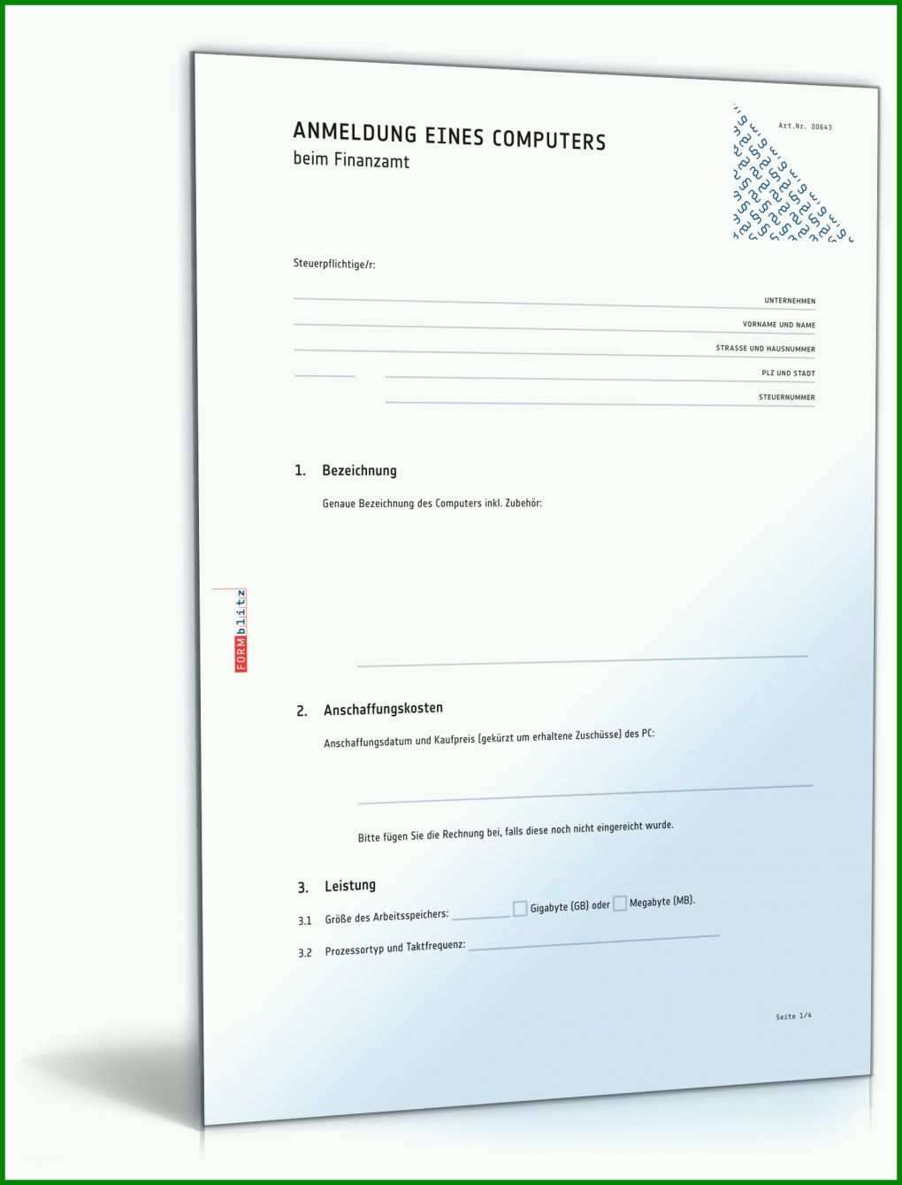 Einzigartig Anmeldung Nebengewerbe Arbeitgeber Vorlage 1600x2100