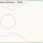 Gitarre Aus Papier Bastelanleitung Mit Schablone Teil Der Gitarre Basteln Vorlage