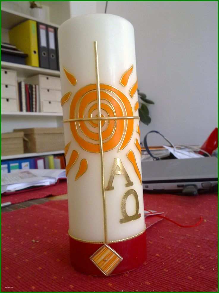 Osterkerze Made by Stachelfee свечи Teil Der Kerzen Basteln Vorlagen