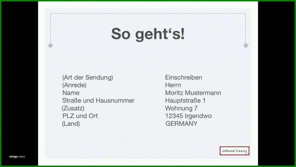 Faszinieren Briefumschlag Beschriften Vorlage 1292x732