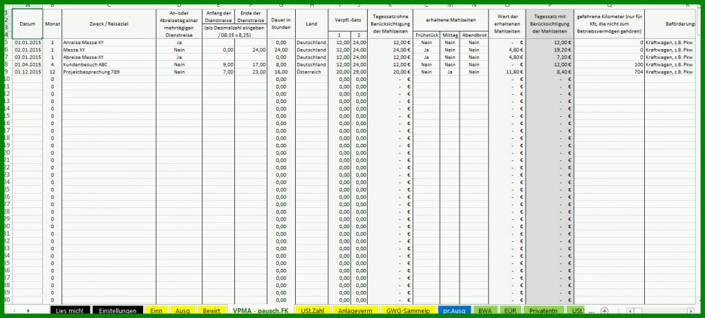 Phänomenal Excel Vorlage Buchhaltung Kostenlos 1438x648