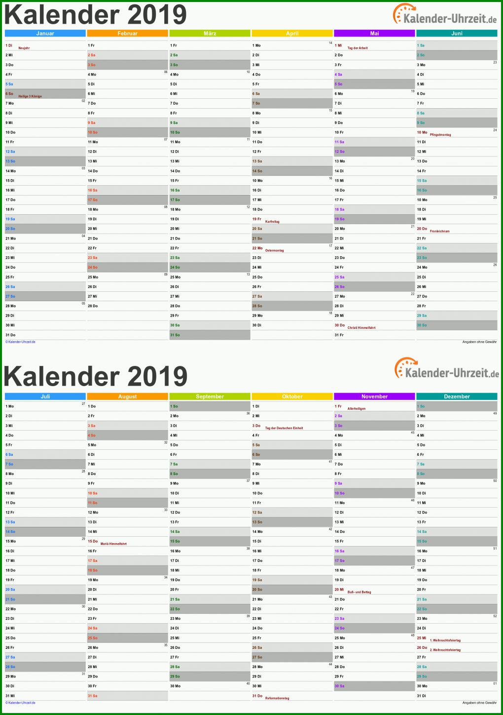 Bemerkenswert Excel Vorlage Kalender 2019 2254x3200