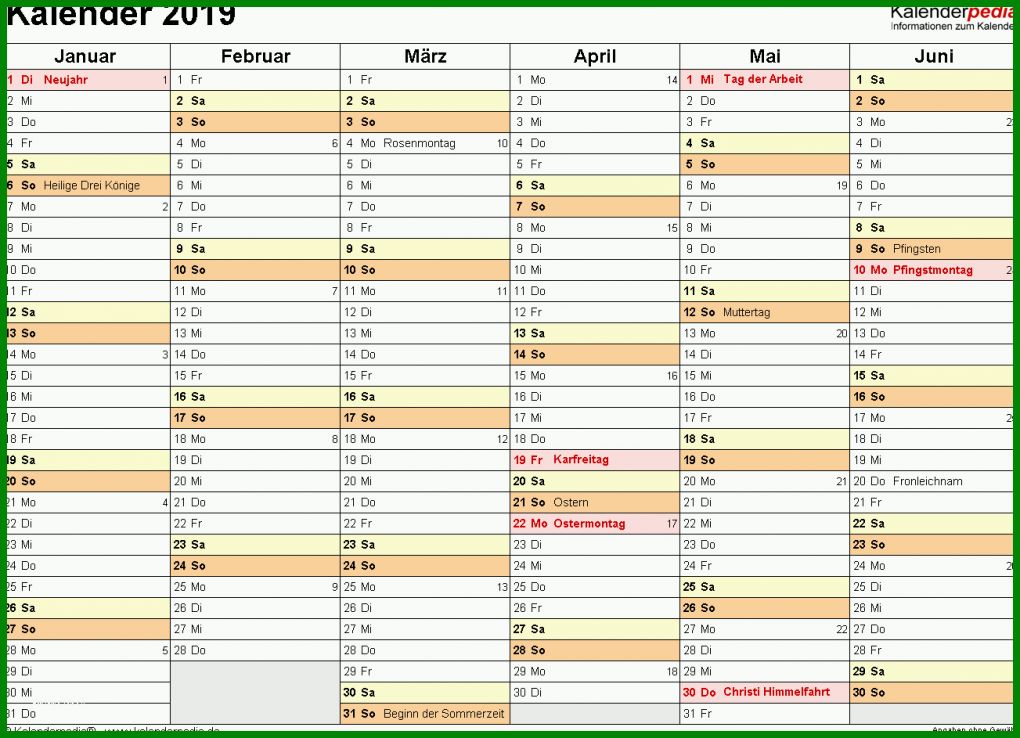 Auffällig Wandkalender 2019 Vorlage 1303x943