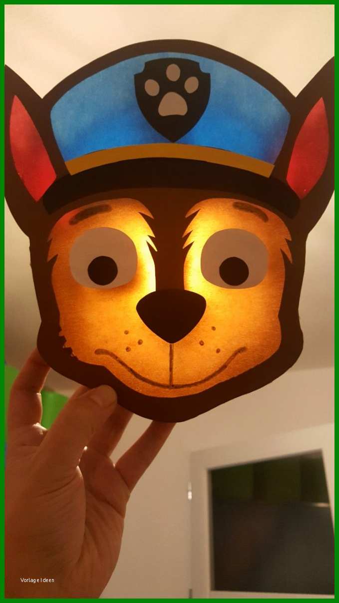 Paw Patrol Laterne Chase Teil Der Paw Patrol Laterne Basteln Vorlagen