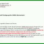 Phänomenal Handyvertrag Kündigen Email Vorlage 748x561