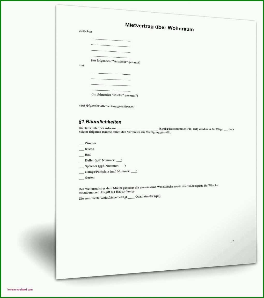Phänomenal Vorlage Mietvertrag Lagerraum 1534x1735