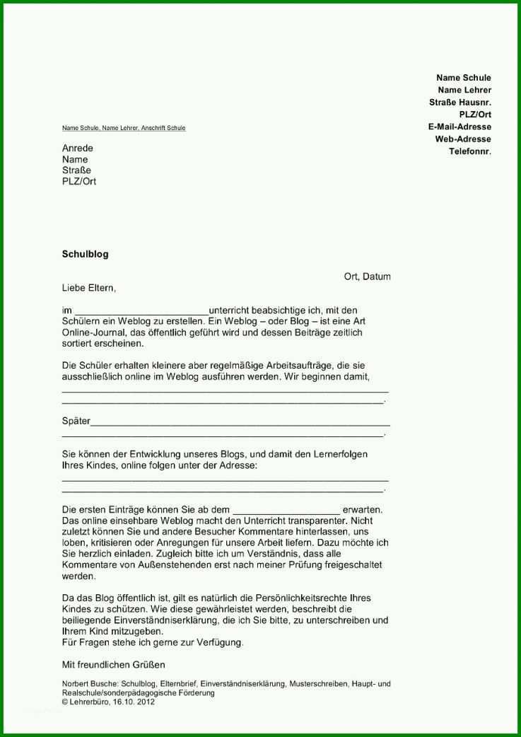 Kreativ Elternbrief Klassenfahrt Vorlage 905x1280