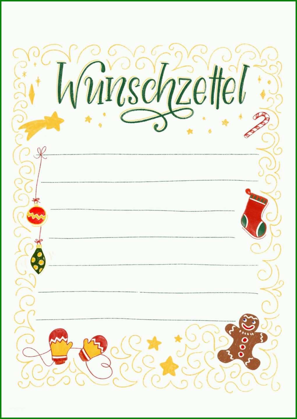 Bemerkenswert Brief Ans Christkind Vorlage 1273x1800