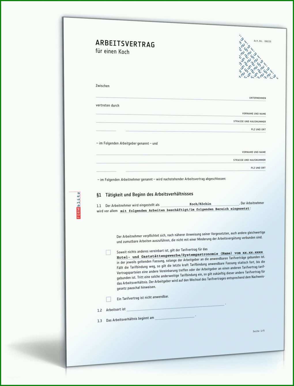 Selten Arbeitsvertrag Nebentätigkeit Vorlage 1600x2100