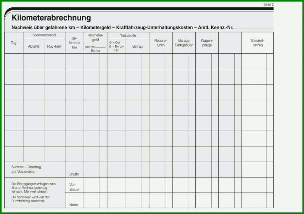 Sensationell Km Abrechnung Vorlage 1135x800