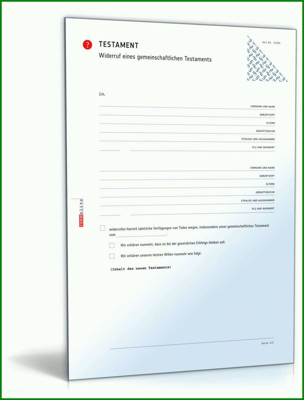 Großartig Vorlage Testament Auf Gegenseitigkeit 1600x2100