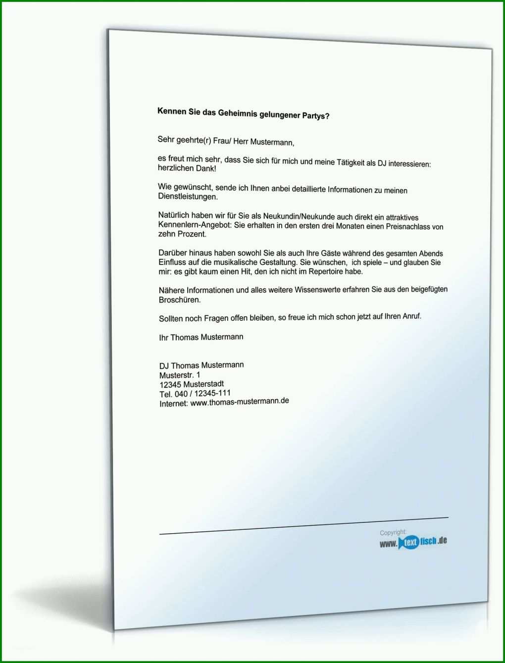 Am Beliebtesten Werbebrief Hotel Vorlage 1600x2100