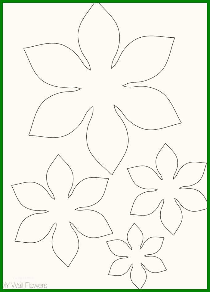 Papierblumen Basteln Mit Kindern Schöne Ideen Und Teil Der Vorlage Blume Basteln