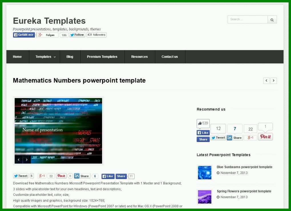 Exklusiv Powerpoint 2013 Vorlagen 1092x792
