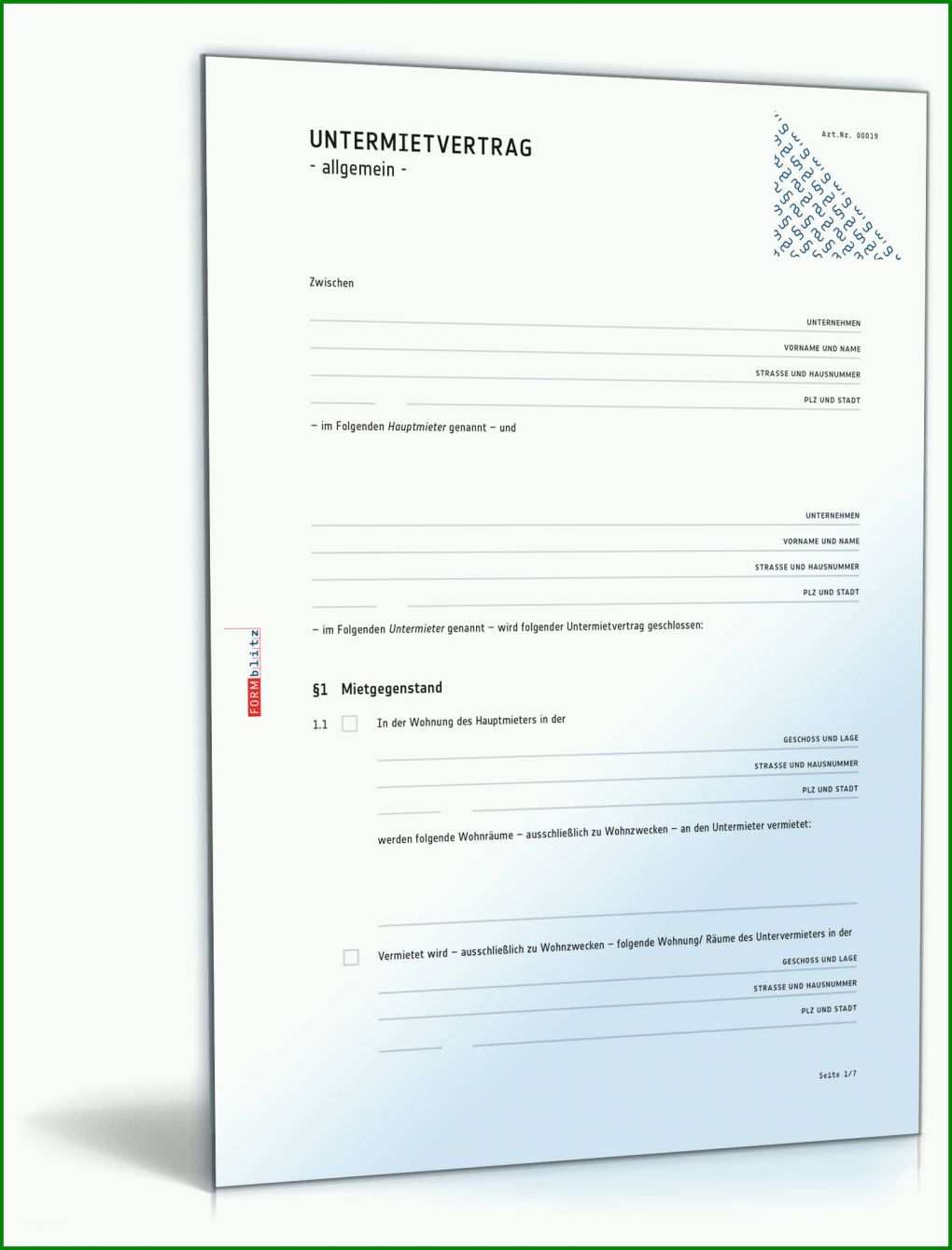 Spektakulär Untermietvertrag Wohnung Vorlage 1600x2100